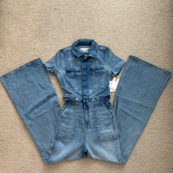 New Good American FIT FOR SUCCESS PALAZZO JUMPSUIT - Picture 6 of 6